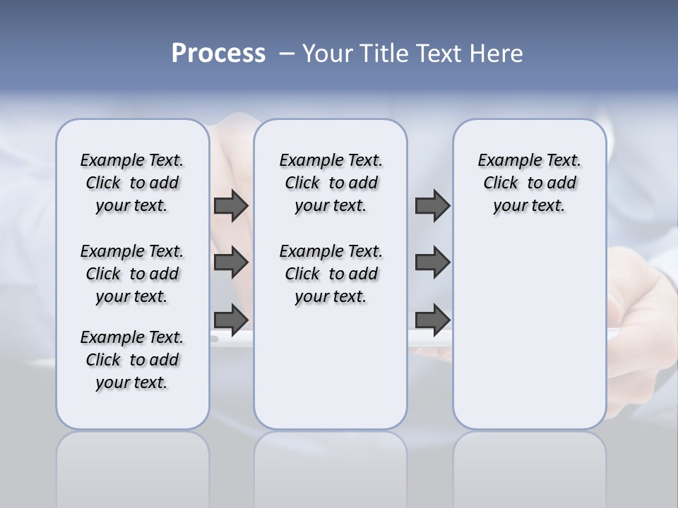 Finger Mobile Device PowerPoint Template
