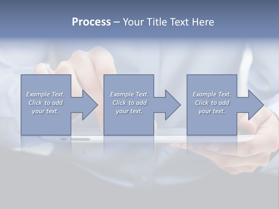 Finger Mobile Device PowerPoint Template