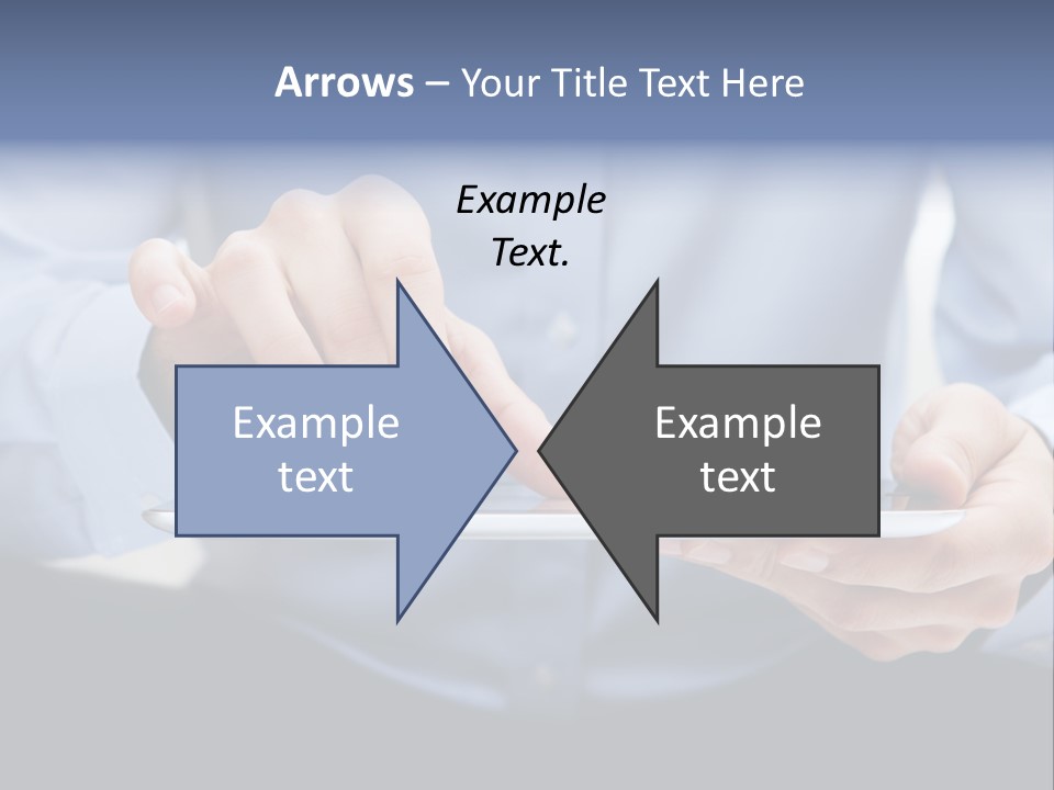Finger Mobile Device PowerPoint Template