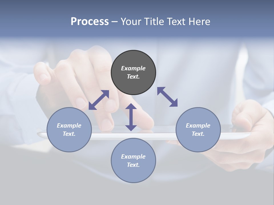 Finger Mobile Device PowerPoint Template