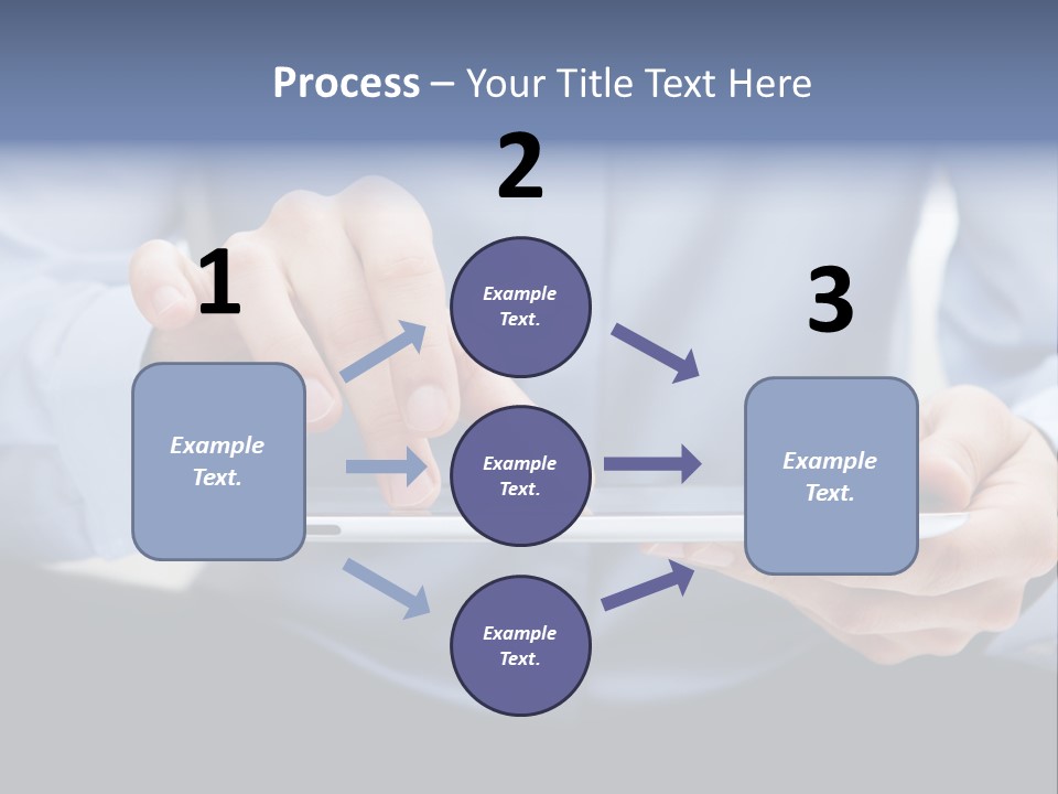 Finger Mobile Device PowerPoint Template