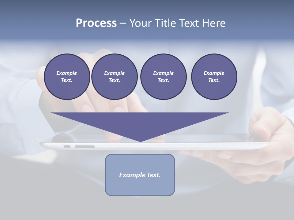 Finger Mobile Device PowerPoint Template