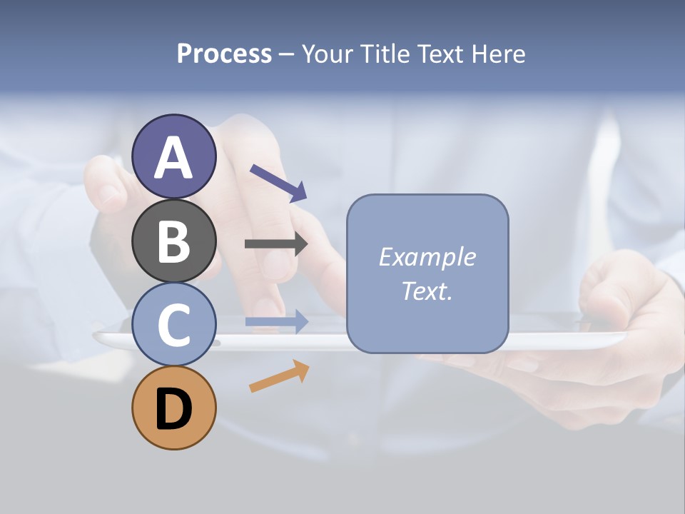 Finger Mobile Device PowerPoint Template