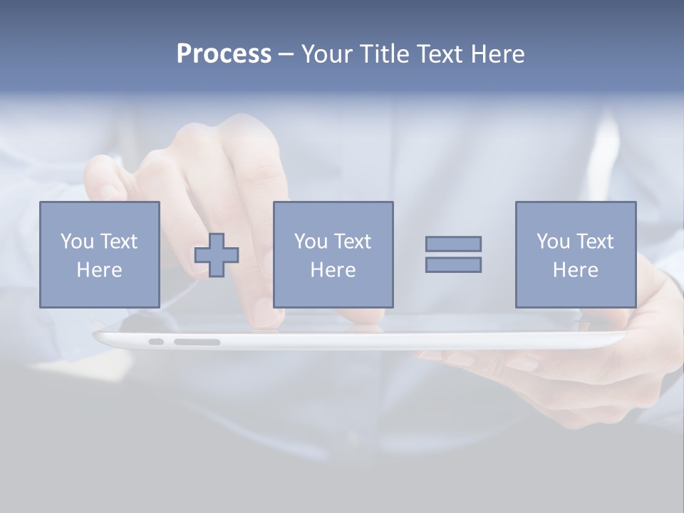 Finger Mobile Device PowerPoint Template