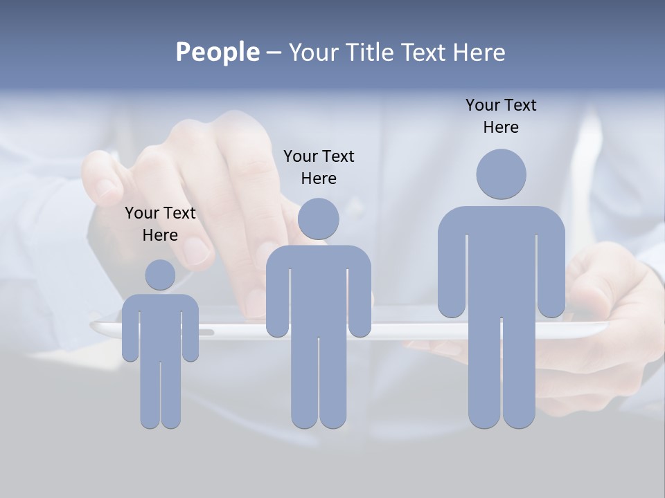 Finger Mobile Device PowerPoint Template