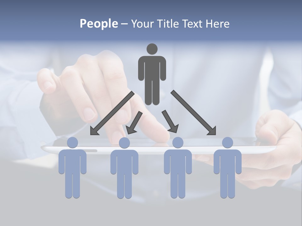 Finger Mobile Device PowerPoint Template