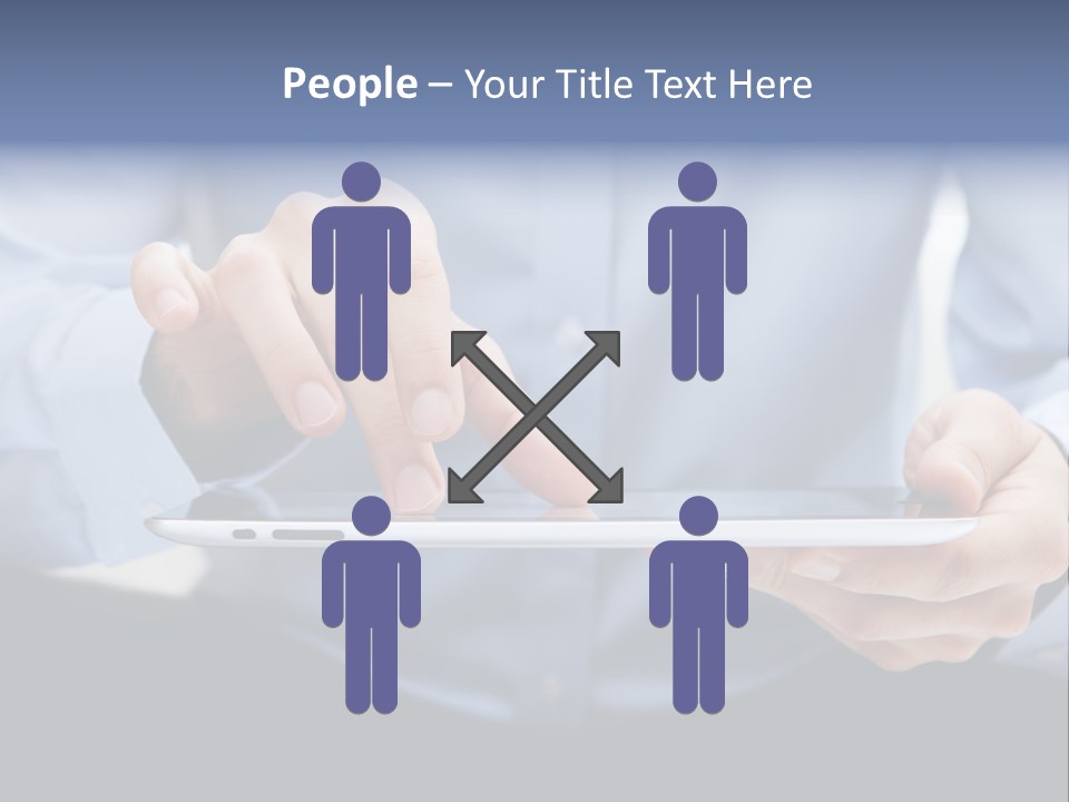 Finger Mobile Device PowerPoint Template