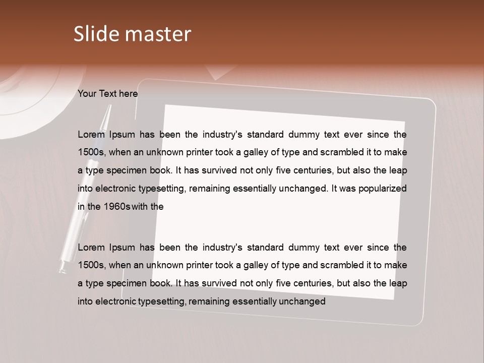 Pad Player Laptop PowerPoint Template