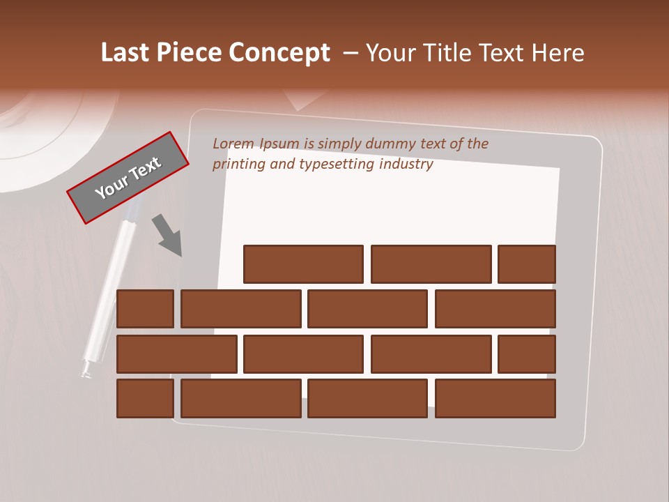 Pad Player Laptop PowerPoint Template