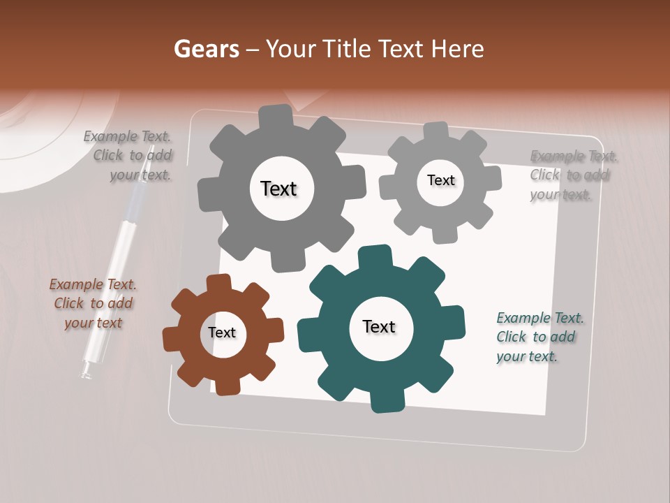 Pad Player Laptop PowerPoint Template