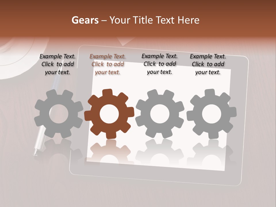 Pad Player Laptop PowerPoint Template