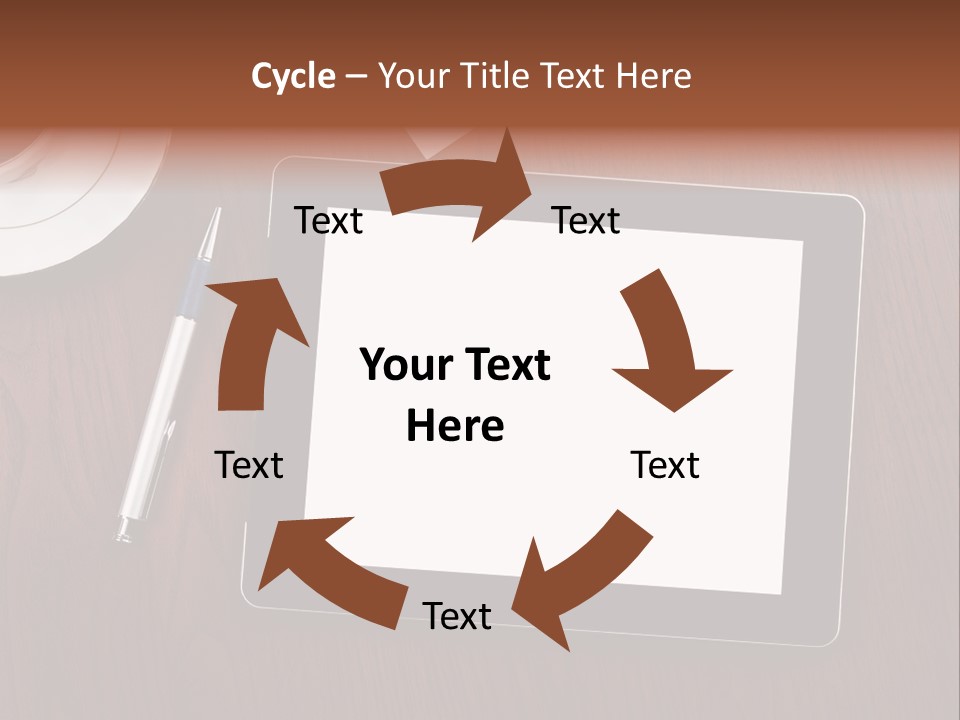 Pad Player Laptop PowerPoint Template