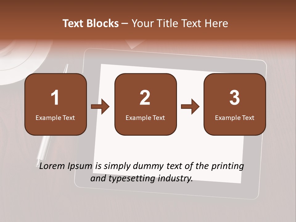 Pad Player Laptop PowerPoint Template