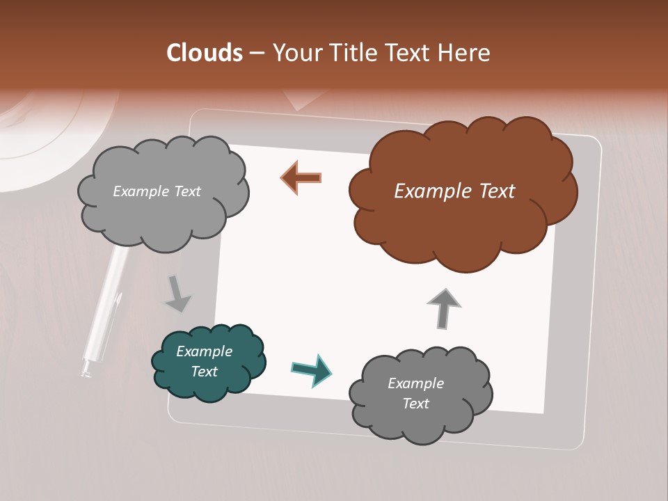 Pad Player Laptop PowerPoint Template