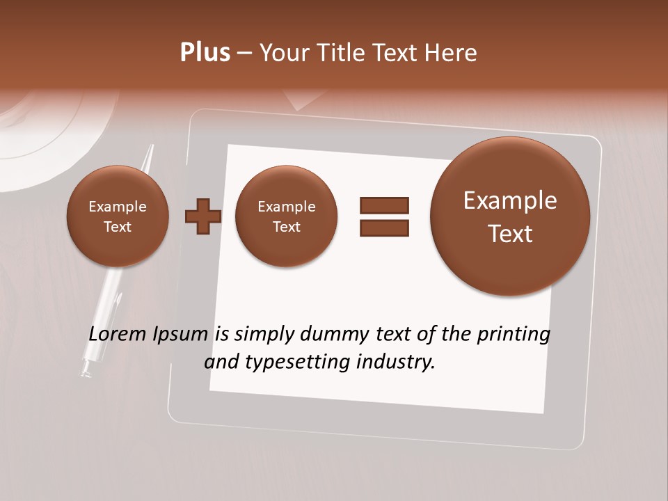 Pad Player Laptop PowerPoint Template