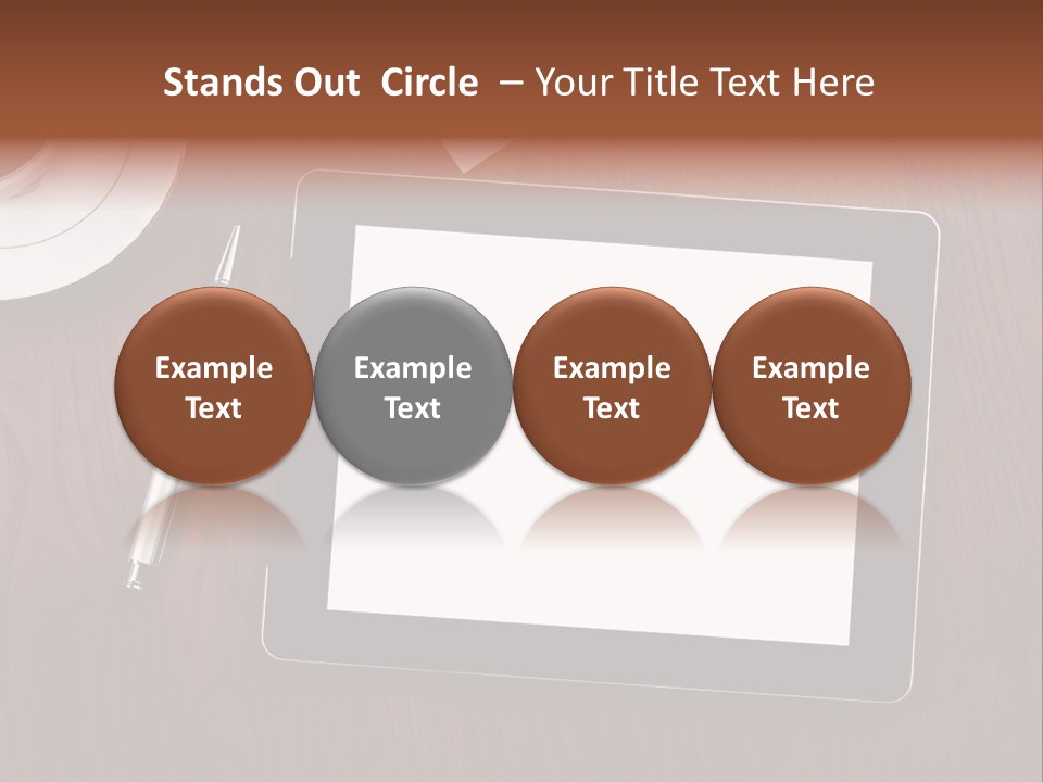 Pad Player Laptop PowerPoint Template