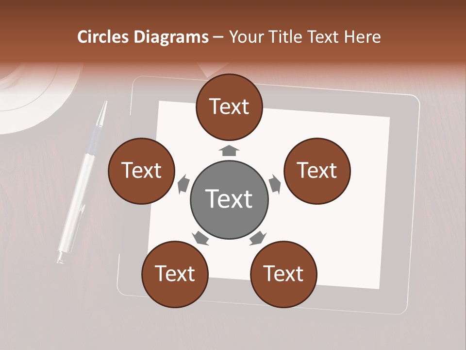 Pad Player Laptop PowerPoint Template