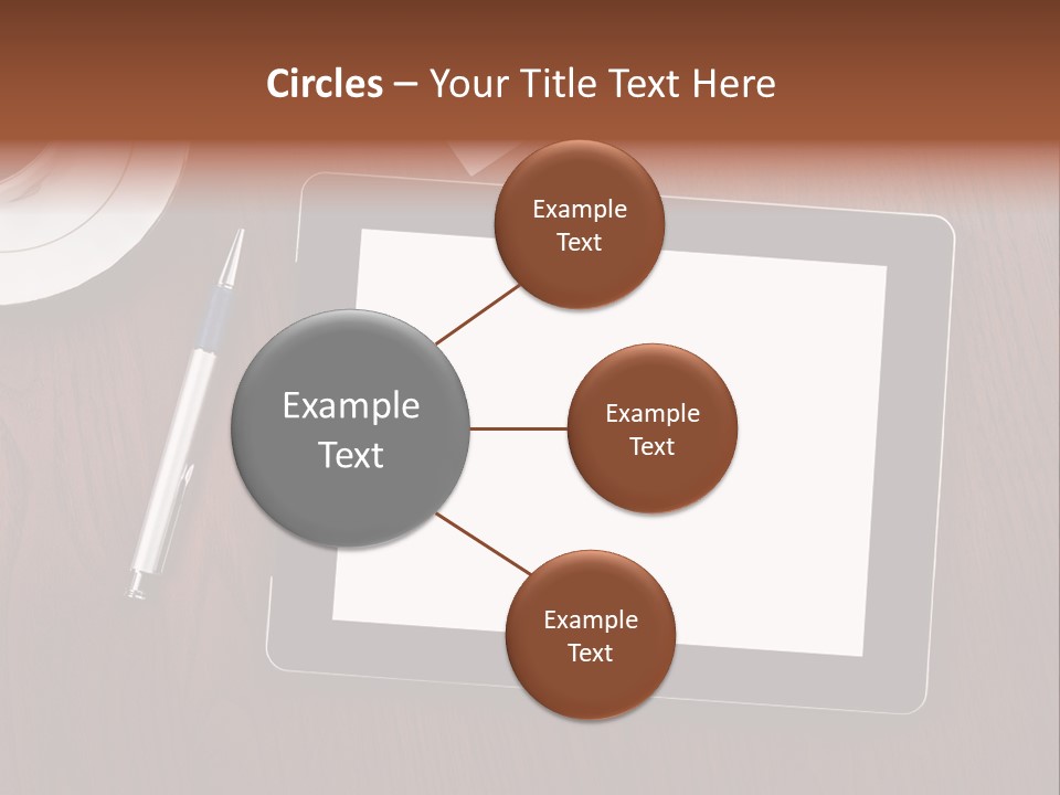 Pad Player Laptop PowerPoint Template