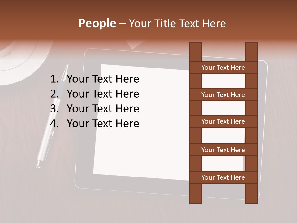 Pad Player Laptop PowerPoint Template