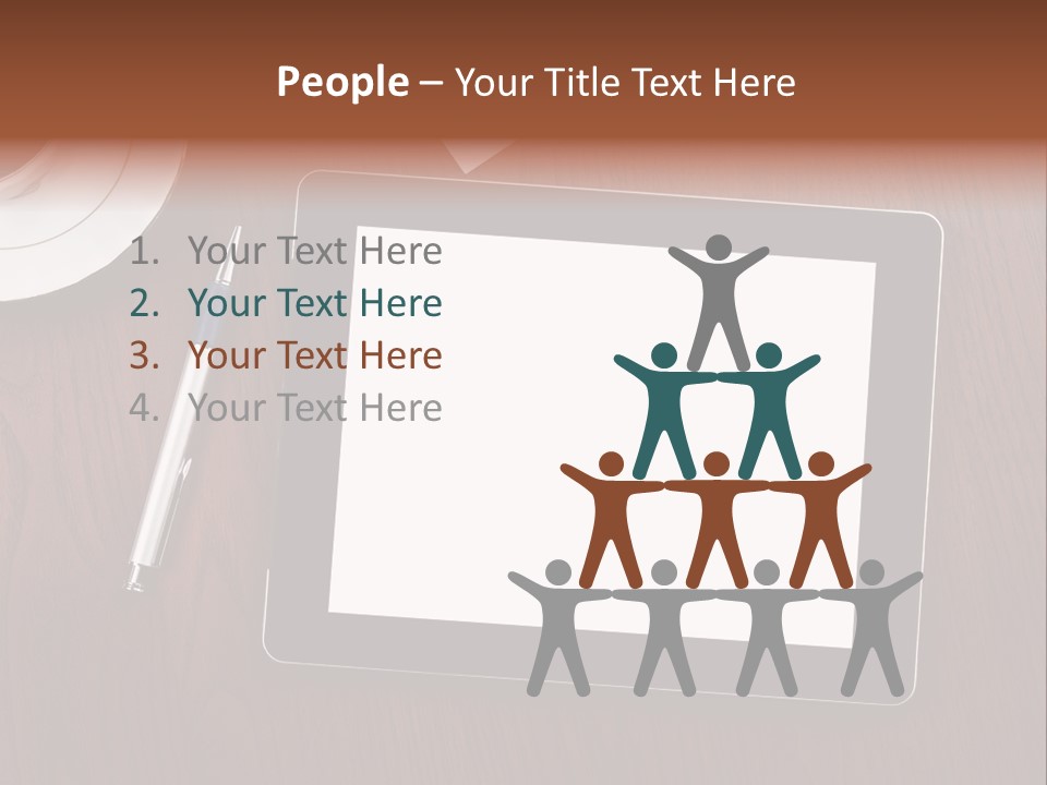 Pad Player Laptop PowerPoint Template