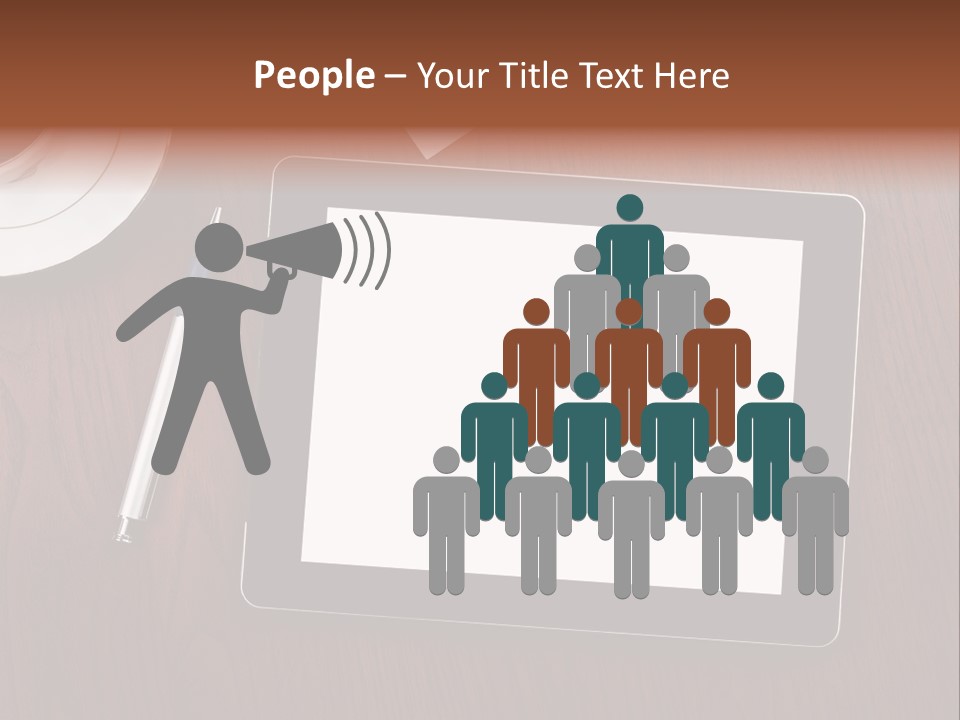 Pad Player Laptop PowerPoint Template