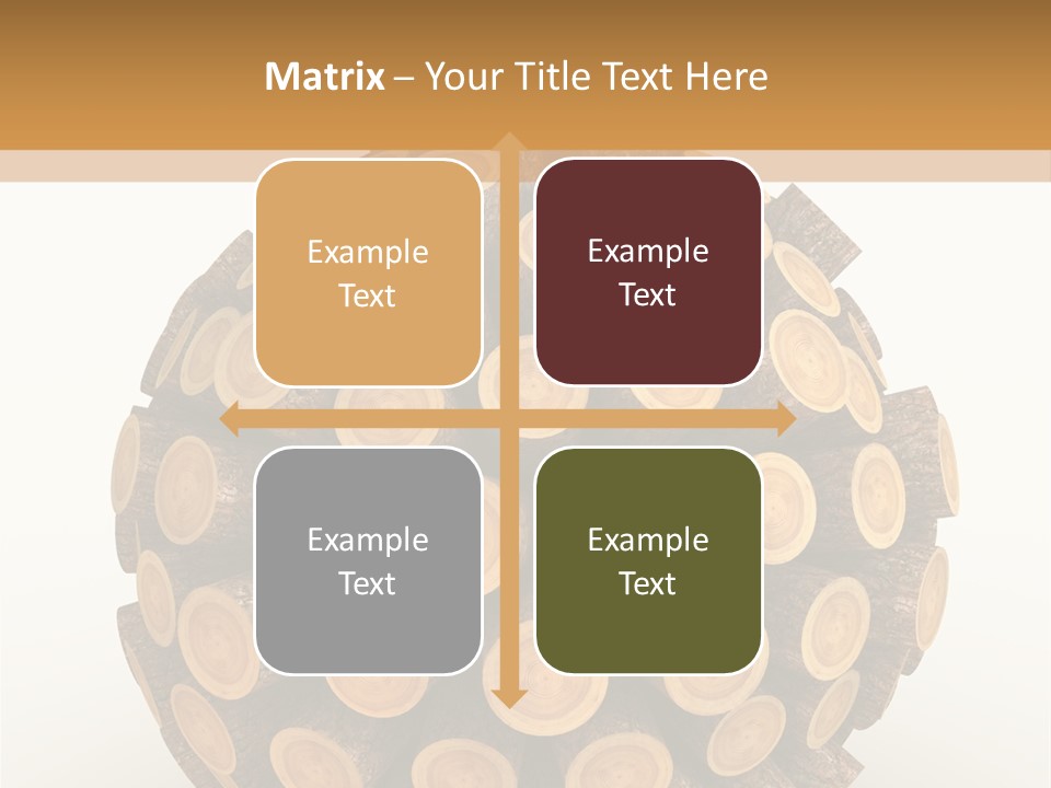 Wood Nature Isolated PowerPoint Template