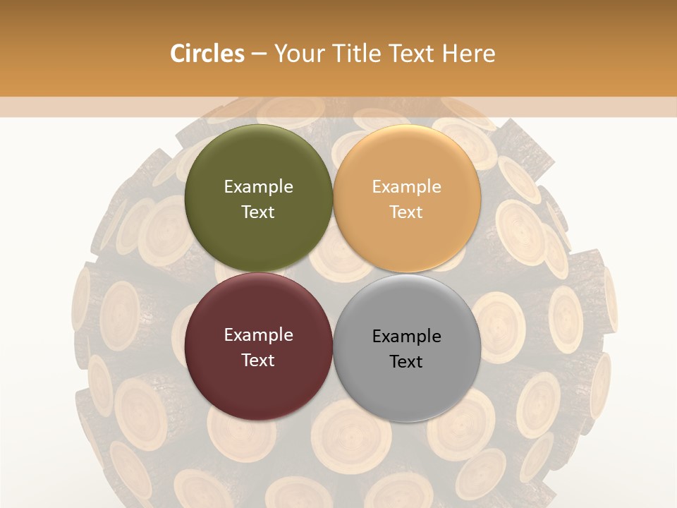 Wood Nature Isolated PowerPoint Template