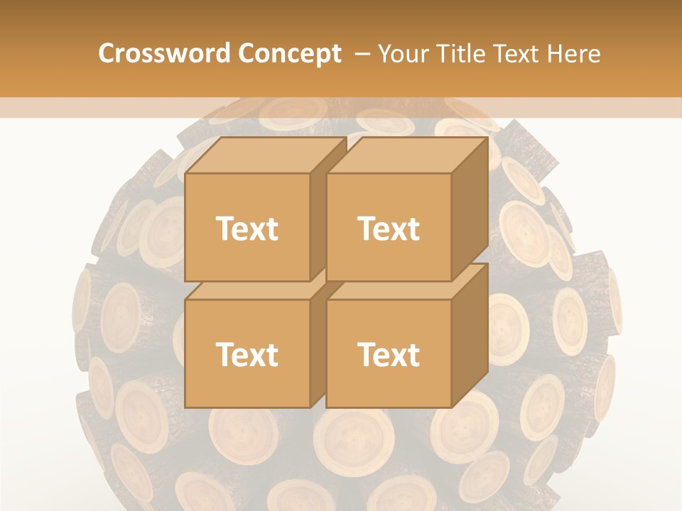 Wood Nature Isolated PowerPoint Template