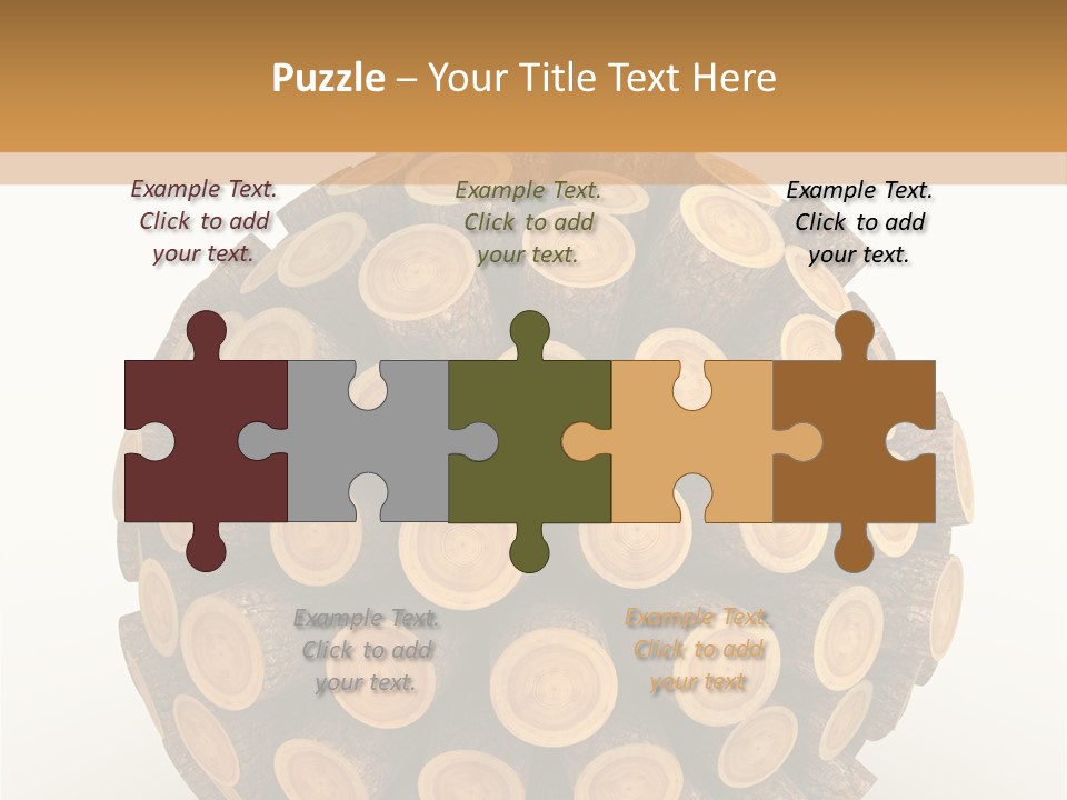 Wood Nature Isolated PowerPoint Template