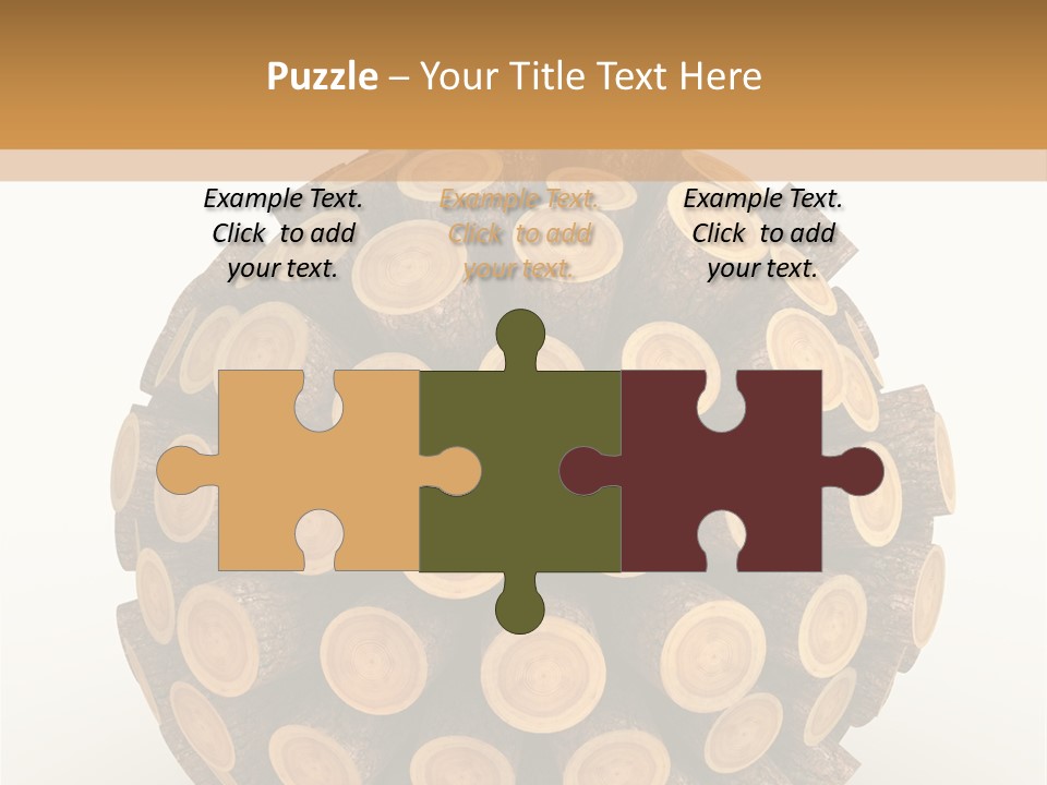 Wood Nature Isolated PowerPoint Template