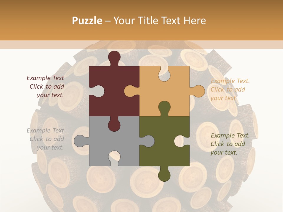 Wood Nature Isolated PowerPoint Template