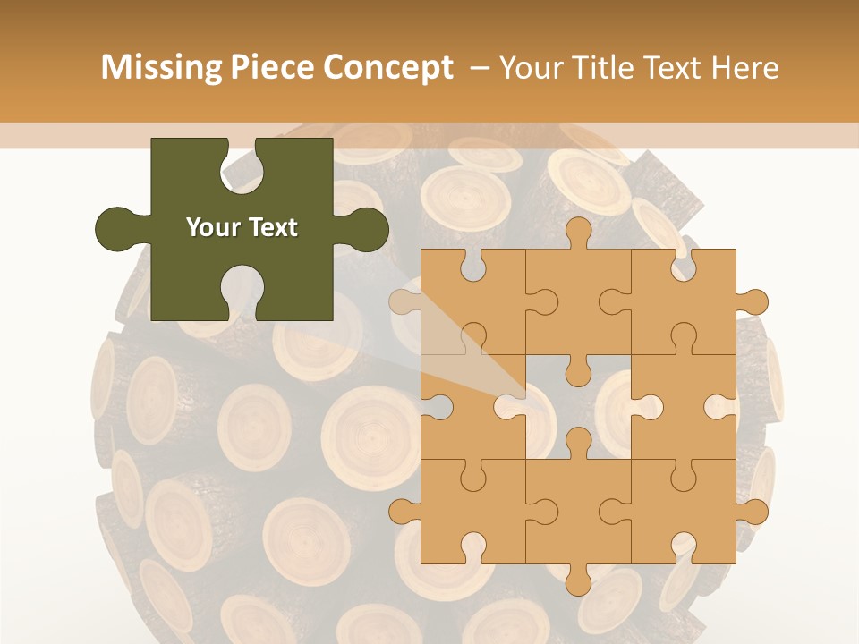 Wood Nature Isolated PowerPoint Template