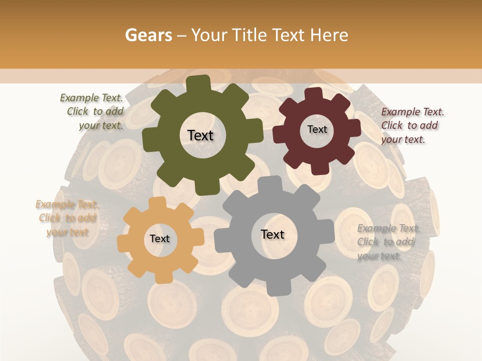 Wood Nature Isolated PowerPoint Template