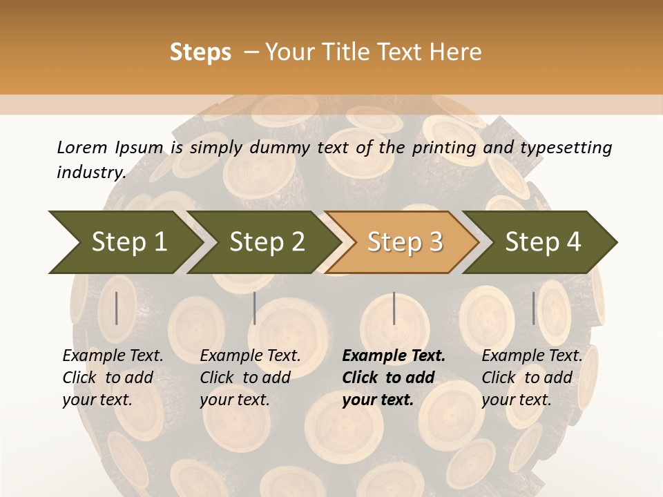 Wood Nature Isolated PowerPoint Template