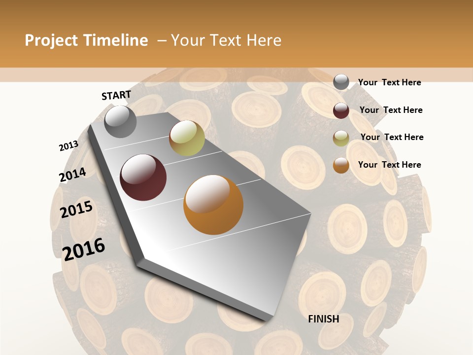 Wood Nature Isolated PowerPoint Template