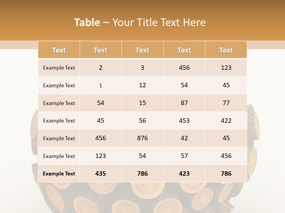 Wood Nature Isolated PowerPoint Template