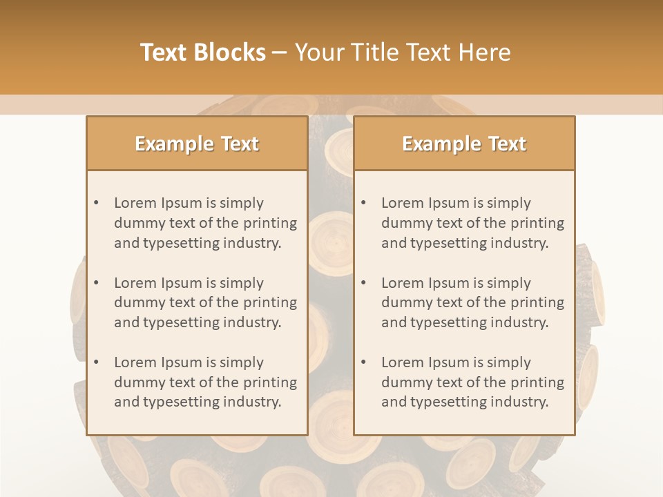 Wood Nature Isolated PowerPoint Template