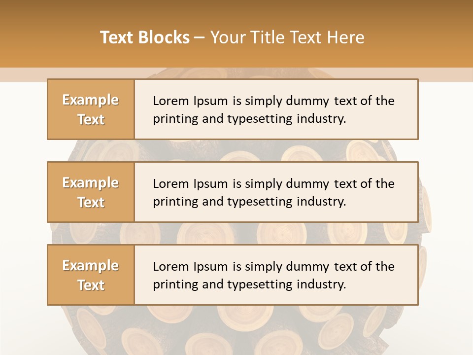 Wood Nature Isolated PowerPoint Template