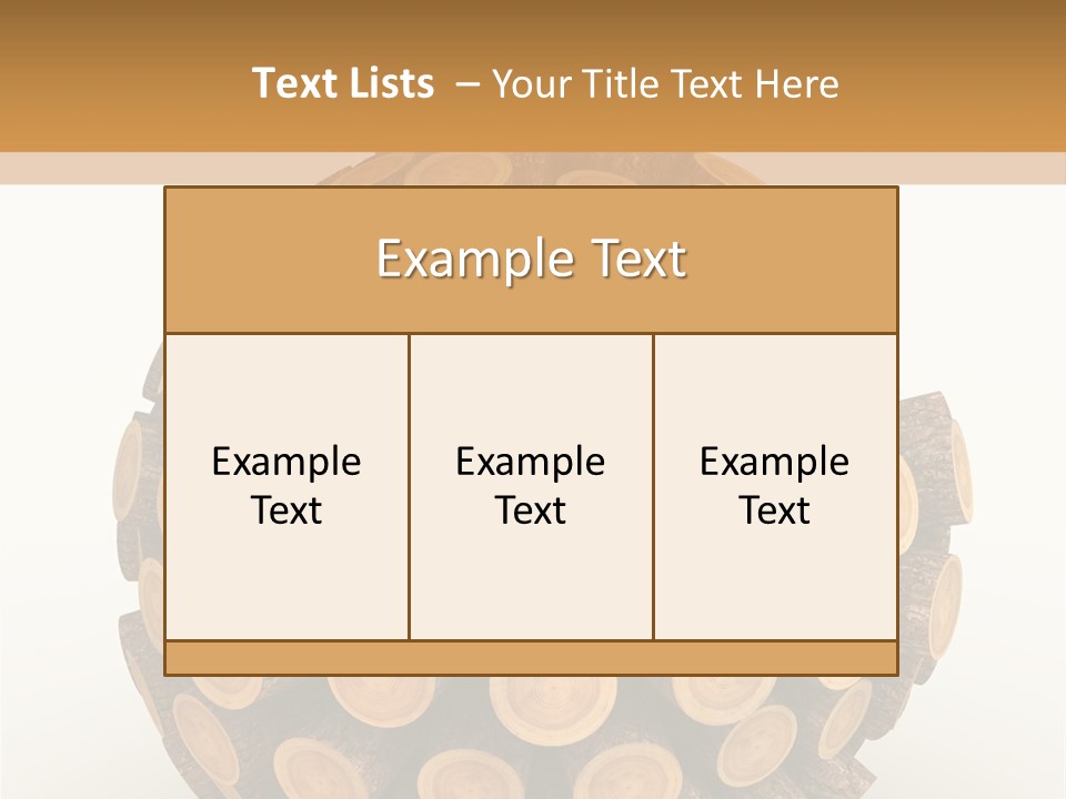 Wood Nature Isolated PowerPoint Template