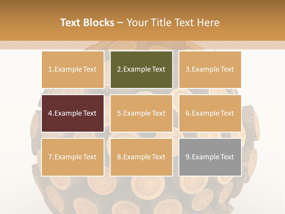 Wood Nature Isolated PowerPoint Template