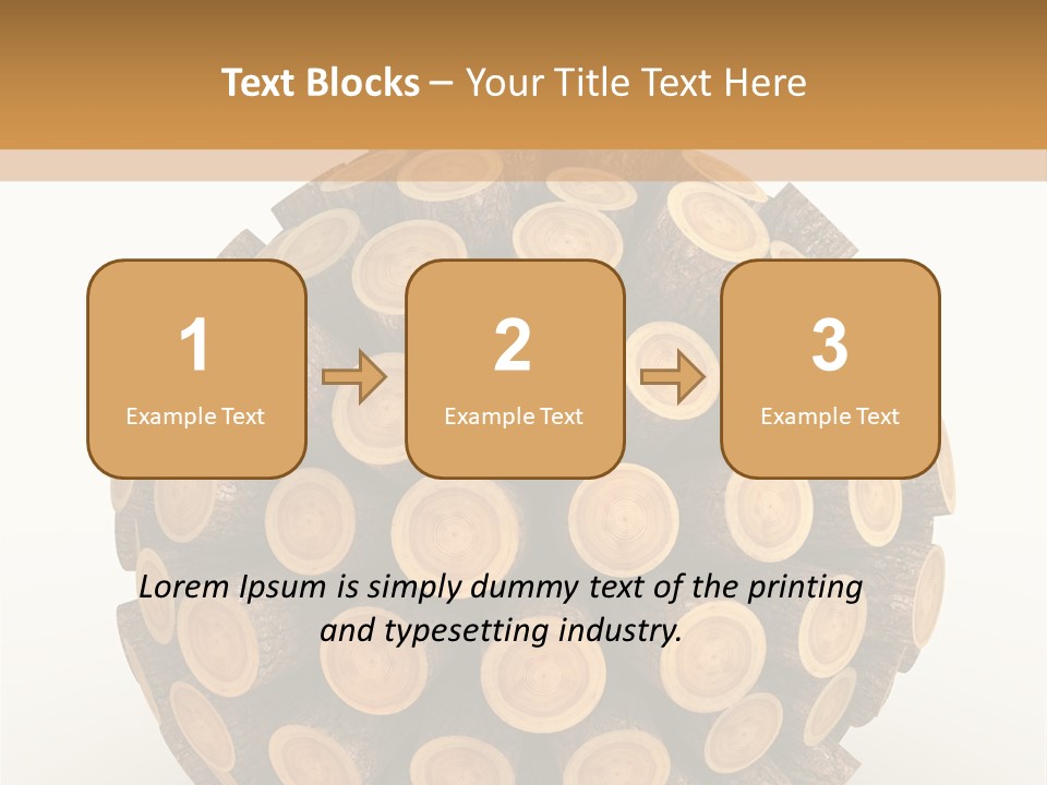 Wood Nature Isolated PowerPoint Template