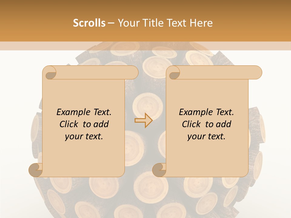 Wood Nature Isolated PowerPoint Template