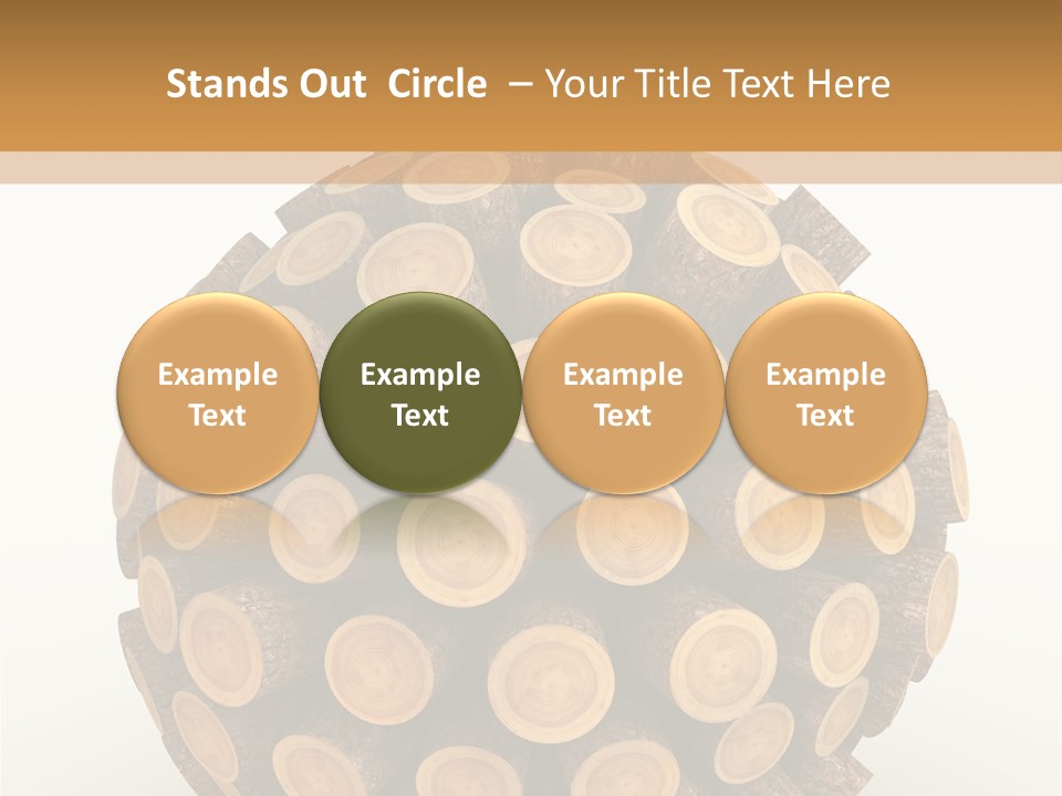 Wood Nature Isolated PowerPoint Template