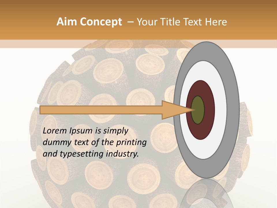 Wood Nature Isolated PowerPoint Template