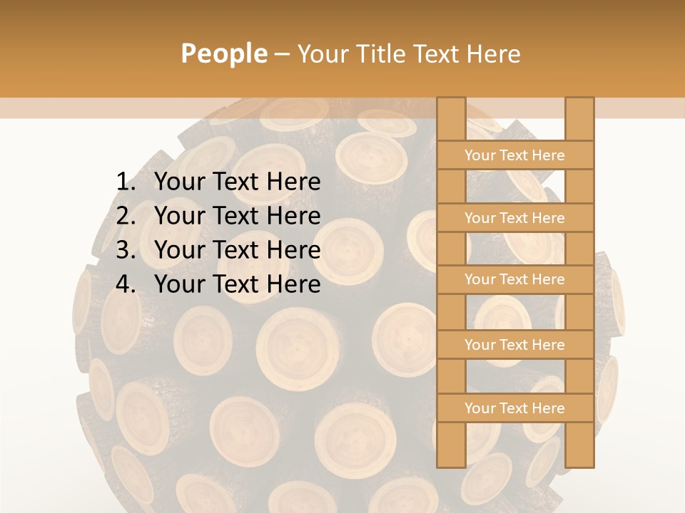 Wood Nature Isolated PowerPoint Template