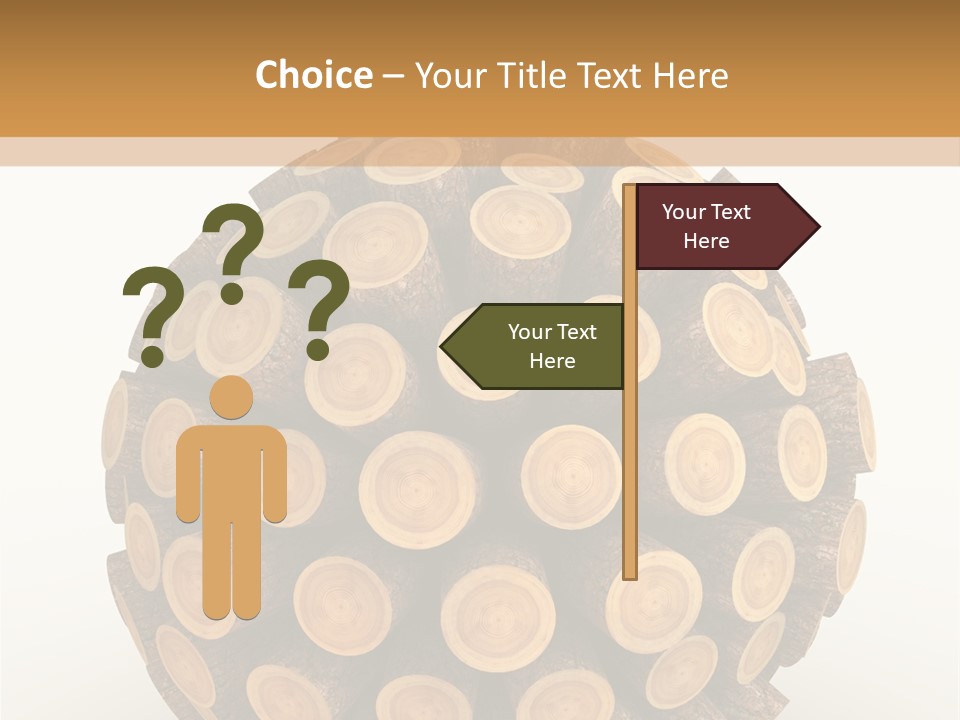 Wood Nature Isolated PowerPoint Template