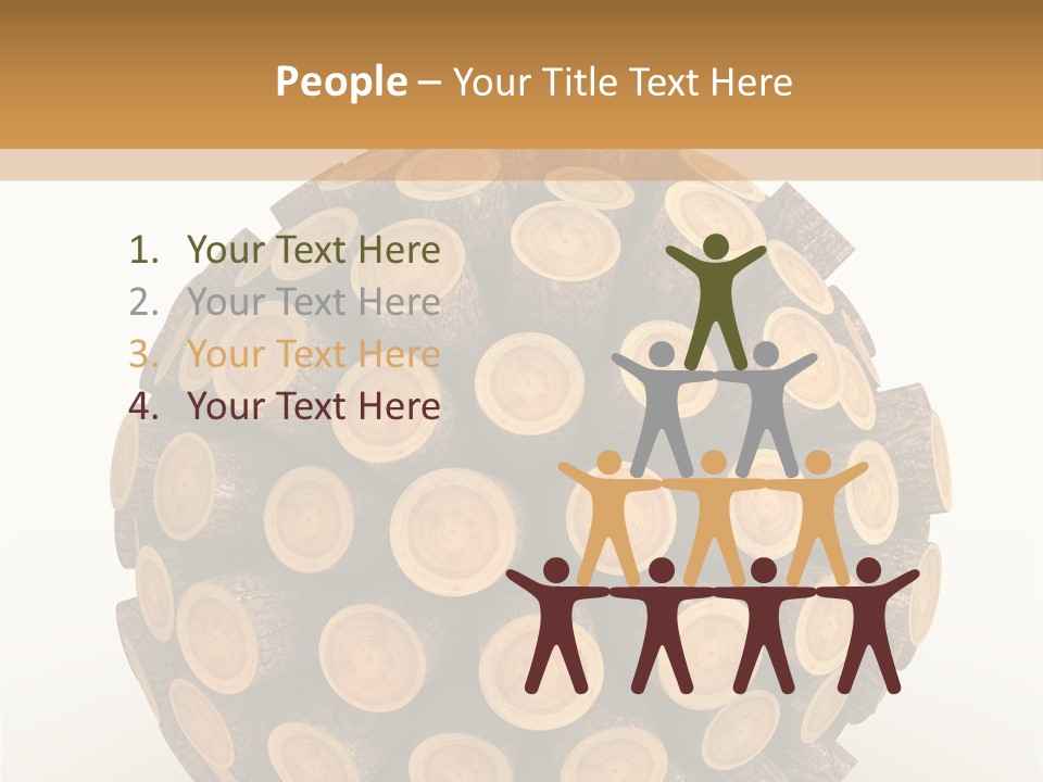 Wood Nature Isolated PowerPoint Template