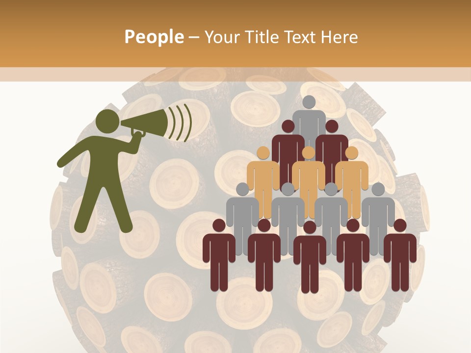 Wood Nature Isolated PowerPoint Template