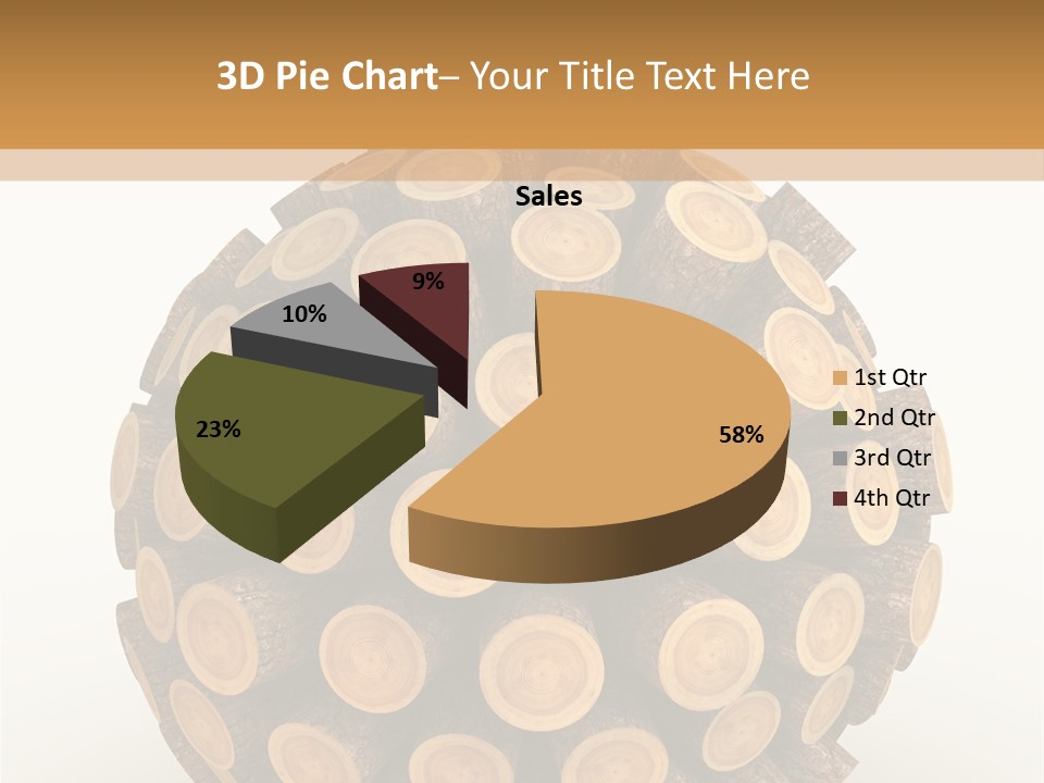 Wood Nature Isolated PowerPoint Template