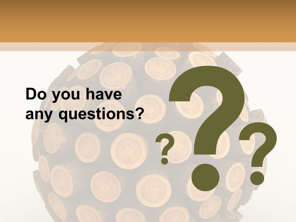 Wood Nature Isolated PowerPoint Template